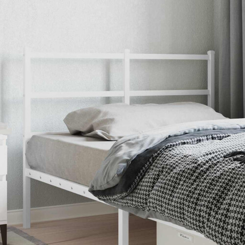 Berkfield Metal Replace Headboard White 120 cm
