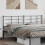 Berkfield Metal Replace Headboard Black 200 cm 1