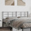 Berkfield Metal Replace Headboard Black 193 cm 1