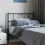 Berkfield Metal Replace Headboard Black 90 cm 1