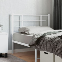 Berkfield Metal Replace Headboard White 107 cm