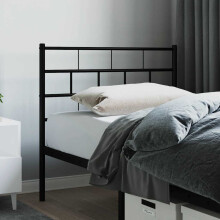 Berkfield Metal Replace Headboard Black 80 cm
