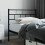 Berkfield Metal Replace Headboard Black 80 cm 1