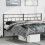 Berkfield Metal Replace Headboard Black 193 cm 1