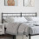 Berkfield Metal Replace Headboard Black 160 cm 1