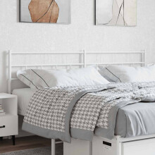 Berkfield Metal Replace Headboard White 160 cm