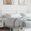 Berkfield Metal Replace Headboard White 200 cm 1