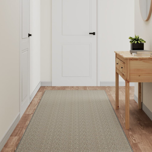 Berkfield Carpet Runner Sisal Look Silver 80x300 cm