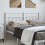 Berkfield Metal Replace Headboard White 135 cm 1