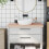 Berkfield Bathroom Countertop 100x50x4 cm Solid Wood Beech 1