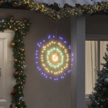 Berkfield Christmas Starburst Light 140 LEDs Multicolour 17 cm