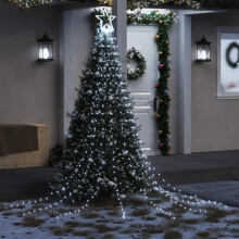 Berkfield Christmas Tree light 320 LEDs Cold White 375 cm