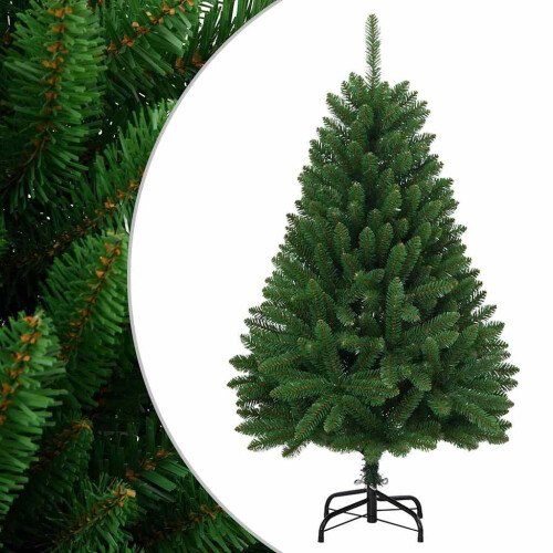 Berkfield Artificial Hinged Christmas Tree with Stand Green 120 cm