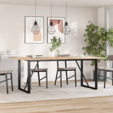 Berkfield Dining Table Legs O-Frame 180x80x73 cm Steel