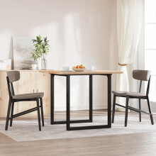 Berkfield Dining Table Legs O-Frame 70x70x73 cm Steel