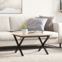 Berkfield Coffee Table Legs X-Frame 60x40x38 cm Steel