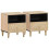 Berkfield Bedside Cabinets 2 pcs 40x33x46 cm Solid Wood Mango 1