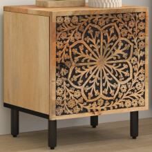Berkfield Bedside Cabinet 40x33x46 cm Solid Wood Mango