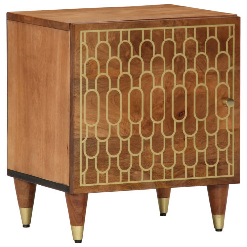 Berkfield Bedside Cabinet 40x33x46 cm Solid Wood Mango