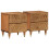 Berkfield Bedside Cabinets 2 pcs 40x33x46 cm Solid Wood Mango 1