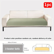 (Green, 3 Seater Sofa(90*180cm)) 1pc Summer Ice Silky Fiber Fabric Sofa Cushion, Cooling Ice Silk Sofa Seat Pad, Non