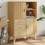 Berkfield Highboard OLDEN Brown 85x43x125 cm Solid Wood Pine 1