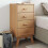 Berkfield Bedside Cabinet OLDEN Brown Solid Wood Pine 1