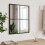 Berkfield Wall Mirror Black 40x50 cm Rectangle Iron 1