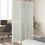 Berkfield Room Divider 3 Panels White Solid Wood Paulownia 1
