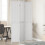 Berkfield Room Divider 3 Panels White Solid Wood Paulownia 1