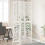 Berkfield Room Divider 3 Panels White Solid Wood Paulownia 1