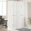 Berkfield Room Divider 4 Panels White Solid Wood Paulownia 1