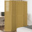 Berkfield Room Divider 4 Panels Brown Solid Wood Paulownia 1