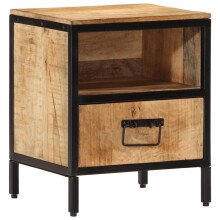 Berkfield Bedside Cabinet 40x35x50 cm Solid Wood Mango