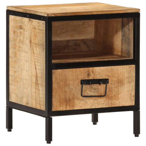 Berkfield Bedside Cabinet 40x35x50 cm Solid Wood Mango