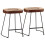 Berkfield Bar Stools 2 pcs Dark Brown 40x29.5x53 cm 1