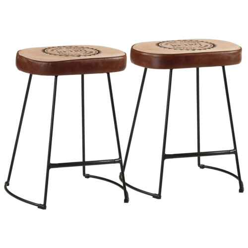 Berkfield Bar Stools 2 pcs Dark Brown 40x29.5x53 cm