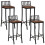Berkfield Bar Chairs 4 pcs Solid Wood Reclaimed 1