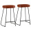 Berkfield Bar Stools 2 pcs Dark Brown 41x29x62 cm 1