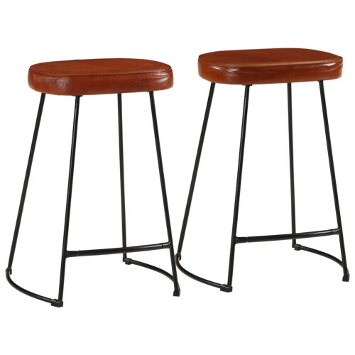 Berkfield Bar Stools 2 pcs Dark Brown 41x29x62 cm