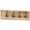 Berkfield Wall-mounted Coat Rack with 4 Hooks Solid Wood Mango 1