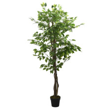 Berkfield Artificial Ficus Tree 378 Leaves 80 cm Green