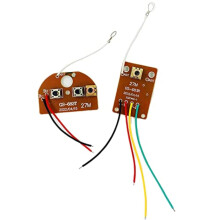 27MHz RC Transmitter and Receiver Board with Stable Signal, Dualway Control for DIY Toy Car and Robot Models