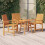 Berkfield Garden Dining Chairs 3 pcs Solid Wood Acacia 1