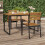 Berkfield Stackable Garden Chairs 2 pcs Solid Wood Acacia and Metal 1