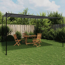 Berkfield Gazebo Anthracite 4x4 m 180 g/m Fabric and Steel