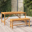 Berkfield Garden Bench 110 cm Solid Wood Acacia 1