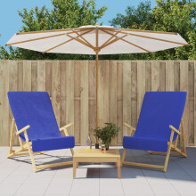 Berkfield Beach Towels 2 pcs Royal Blue 60x135 cm Fabric 400 GSM