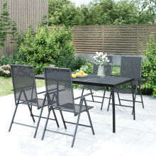 Berkfield Garden Table Anthracite 165x80x72 cm Steel Mesh
