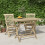 Berkfield Folding Garden Table Grey 120x70x75 cm Solid Wood Teak 1